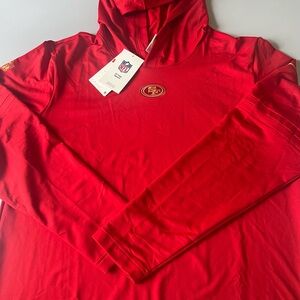NFL Men’s San Francisco 49ers Red Hoodie NWT Large